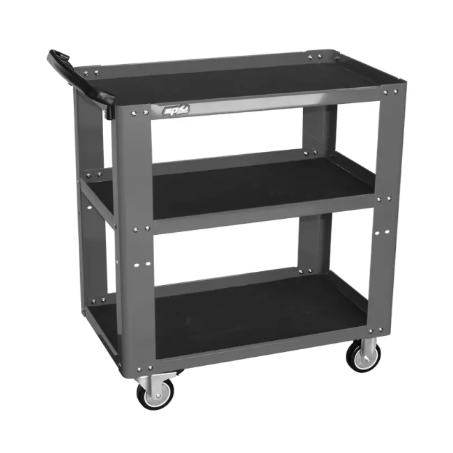 SP Tools 3 Shelf Adjustable Service Trolley - Grey SP40019GY