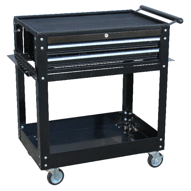 SP Tools 2 Drawer Custom Black Trolley SP40107