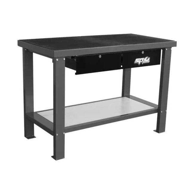 SP Tools 2 Drawer Heavy Duty Workshop Bench Grey SP40410GY