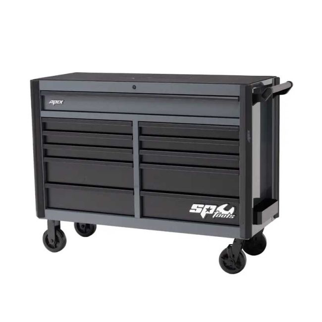 SP Tools 58" 11 Drawer Apex Series Roller Cabinet Grey/Black SP40640GY