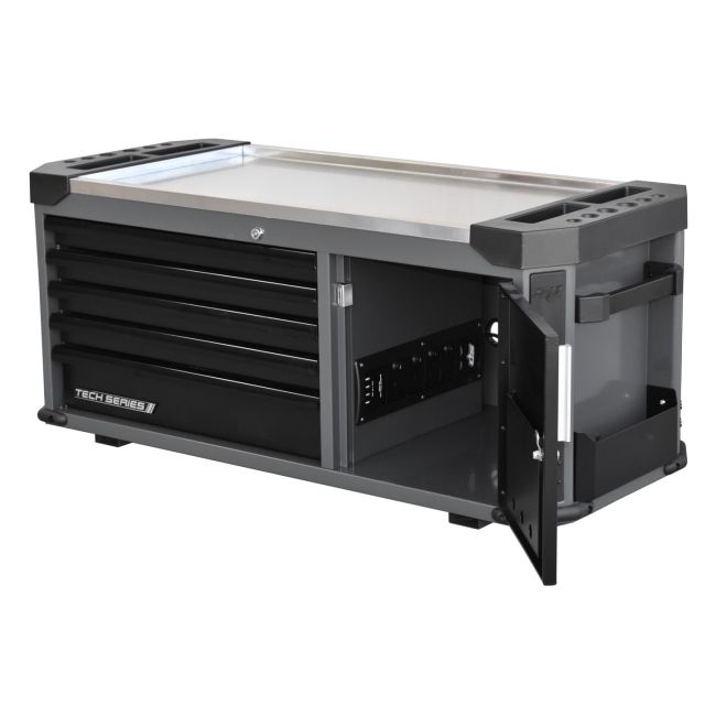 SP Tools Tool Box And Power Tool Cupboard 5 Drawer Tech Series SP42345D