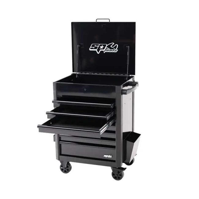 SP Tools 34" 7 Drawer USA Sumo Series Service Cart Black SP44530BK