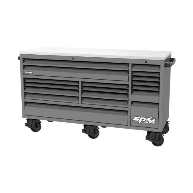 SP Tools 73" 18 Drawer USA Sumo Series Roller Cabinet Grey SP44826GY
