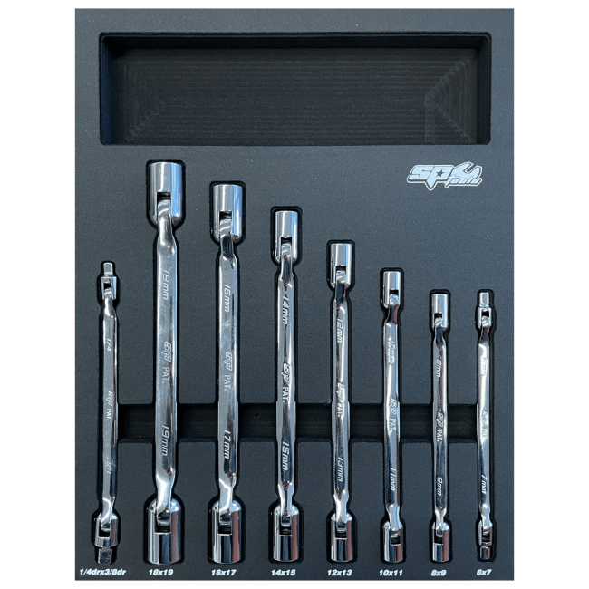 SP Tools 8PC Dual Flexhead Socker Spanner Set SP50030