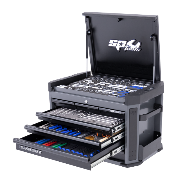 SP Tools 212Pc Metric Tech Series Tool Kit Diamond Black SP50033D