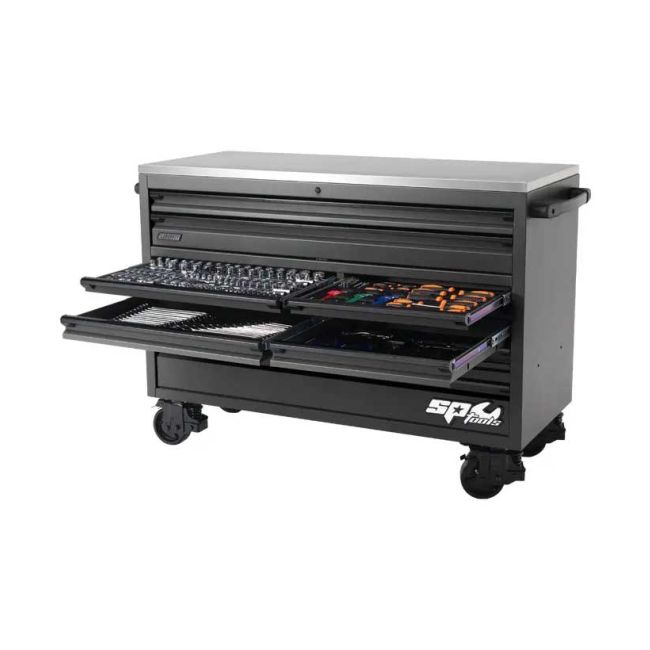 SP Tools 465PC 59" USA Sumo Series Roll Cab Tool Kit Customised Edition Metric/SAE - Matte Black SP50807