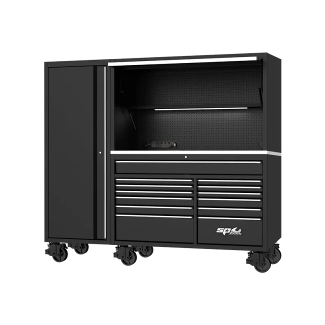 SP Tools 730PC 13 Drawer USA Sumo Series 59" Metric/SAE Black Toolkit SP50815