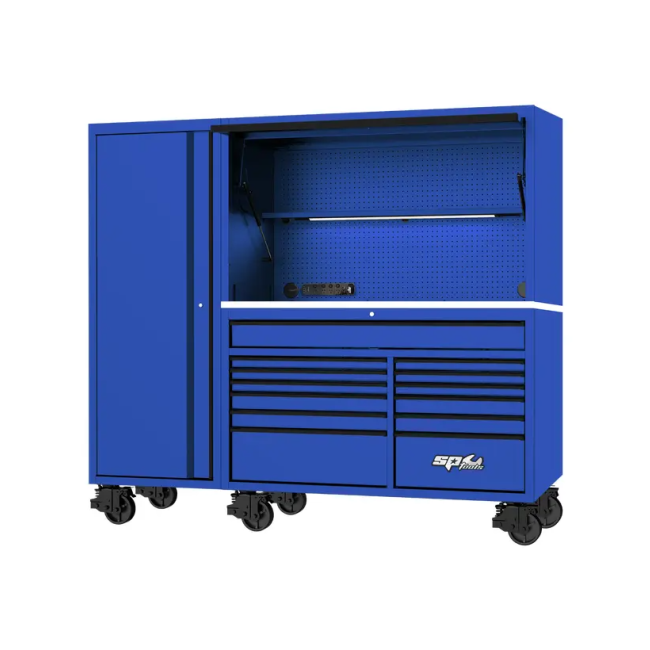 SP Tools 730PC 13 Drawer USA Sumo Series 59" Metric/SAE Blue Toolkit SP50815BL