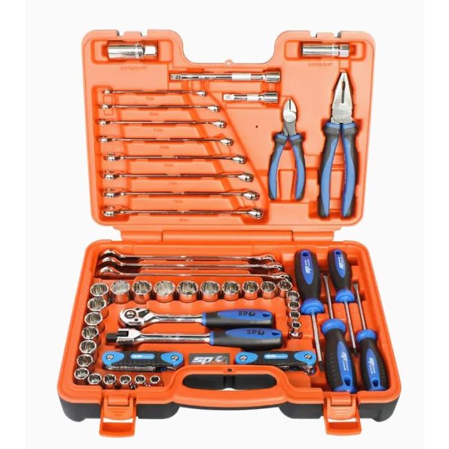 SP Tools 65 Piece 3/8 Drive Tool Kit Metric / Sae With X-Case SP51204