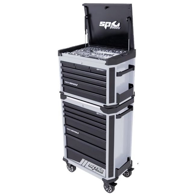 SP Tools 336PC Tech Series Tool Kit Metric & SAE - Black & Light Grey SP52268DLG