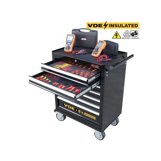 SP Tools Vde Electric Vehicle Service Module Tool Kit - Custom Series Roller Cabinet SP55956