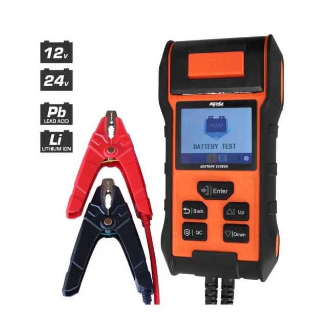 SP Tools 12V/24V Professional Battery & System Tester W/Built-In Printer SP61066
