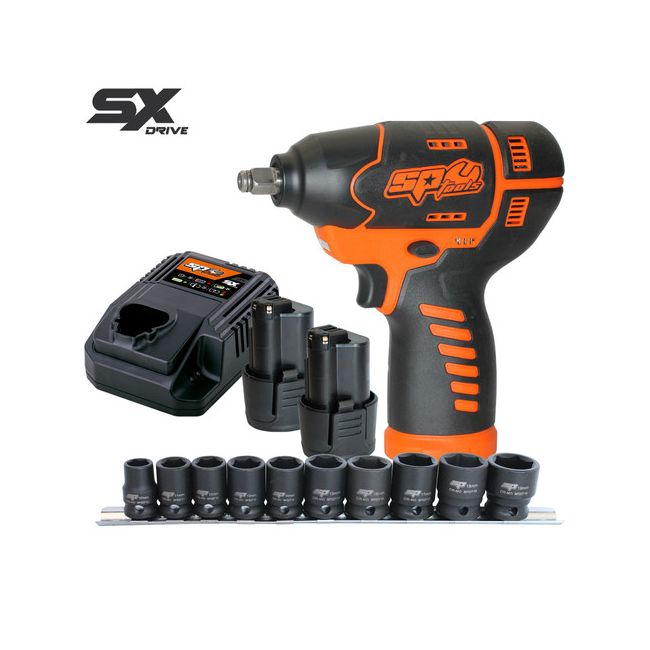 SP Tools 12V 3/8"Dr Impact Wrench Kit SP83114