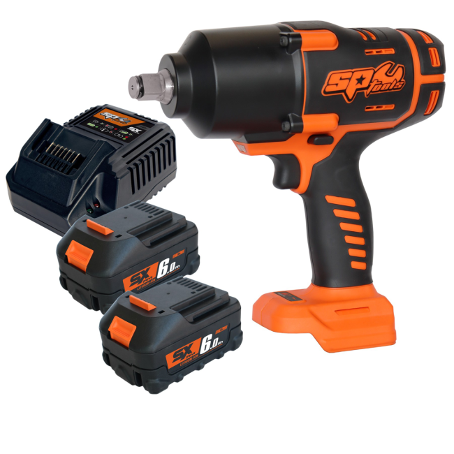 SP Tools 18V 6.0Ah 3/4"Dr Brushless Impact Wrench Kit SP83140