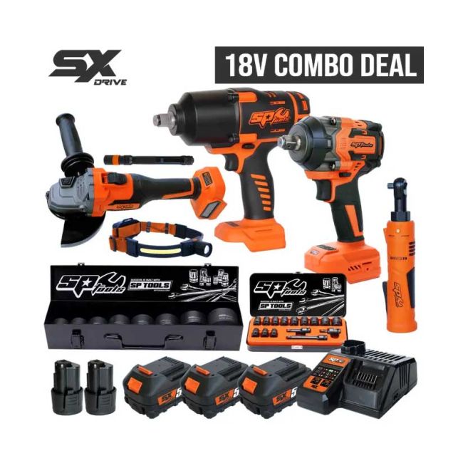 SP Tools 18V/12V Diesel Fitter Max Torque Cordless Kit SP83189