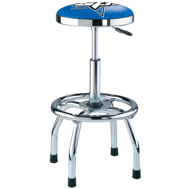 SP Tools Stool Swivel Seat Pneumatic Garage Workshop Blue SPR-60
