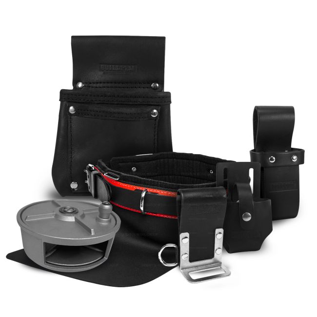 BuildPro SFS30 Steel Fixing Fixers Set 30" 6 Piece Leather Heavy Duty REEL SFS30