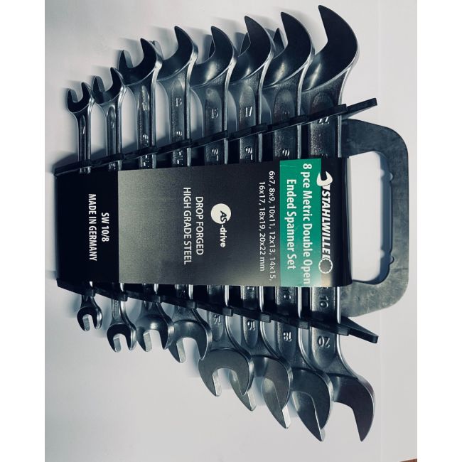 Stahlwille Spanner Set 8 Piece 6mm-22mm Metric Double Open Ended SW10/8 96400305