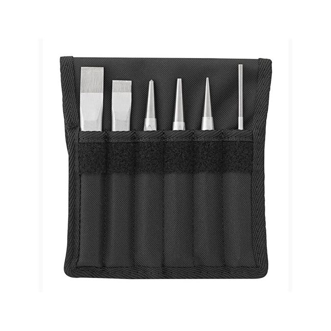 STAHLWILLE 6PC PIN / CHISEL PUNCH SET TEXTILE WALLE SW102-108/6