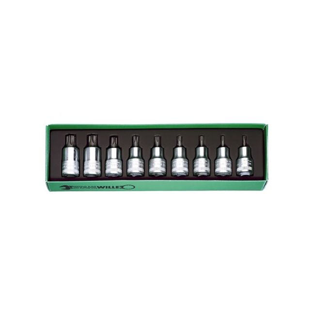 STAHLWILLE 9PC 1/2" DR TORX SOCKET SET (T20 - T60) SW54 TX/9