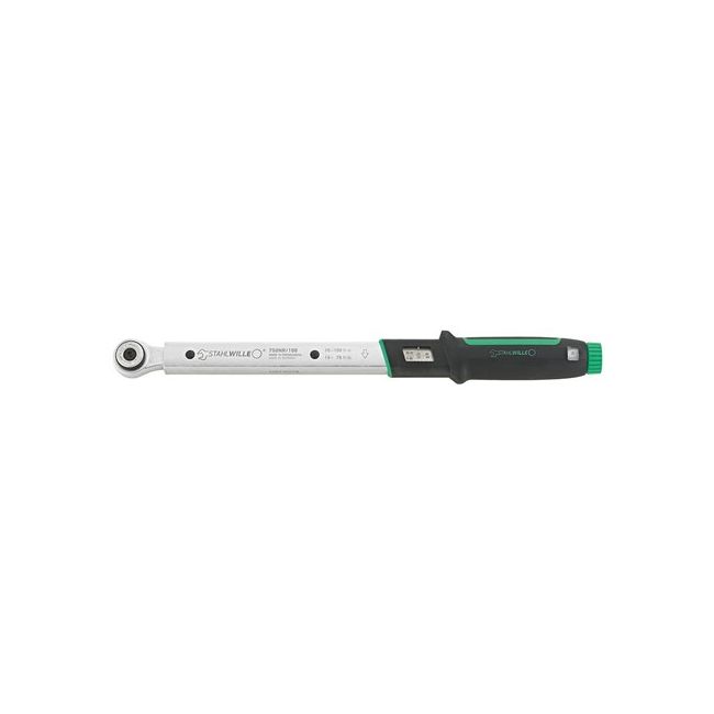 Stahlwille 3/8"Dr Spring Torque Wrench with Reversible Ratchet 20-100NM SW750NR/100
