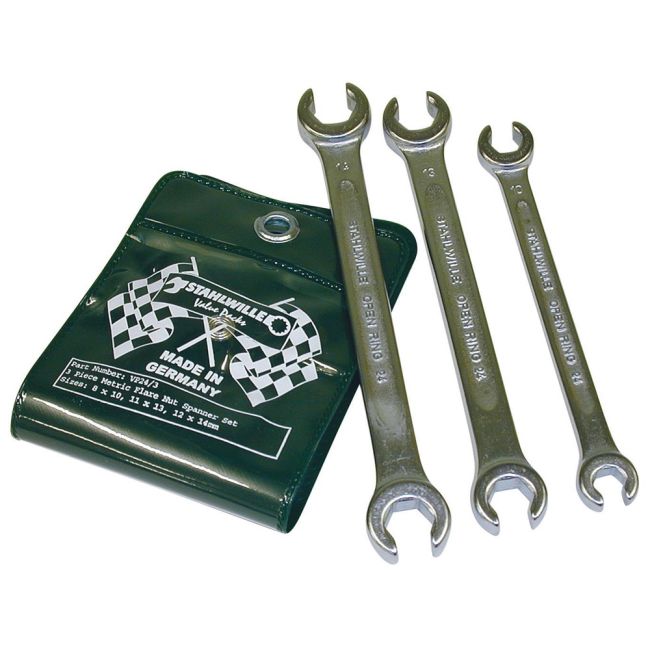 Stahlwille 3 Piece Metric Flare Nut Spanner Set SWVP24/3