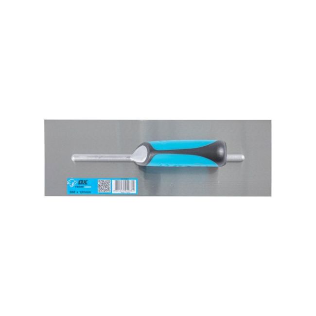 OX Trade 120 x 356mm Finishing Trowel, Rubber grip OX-T010914