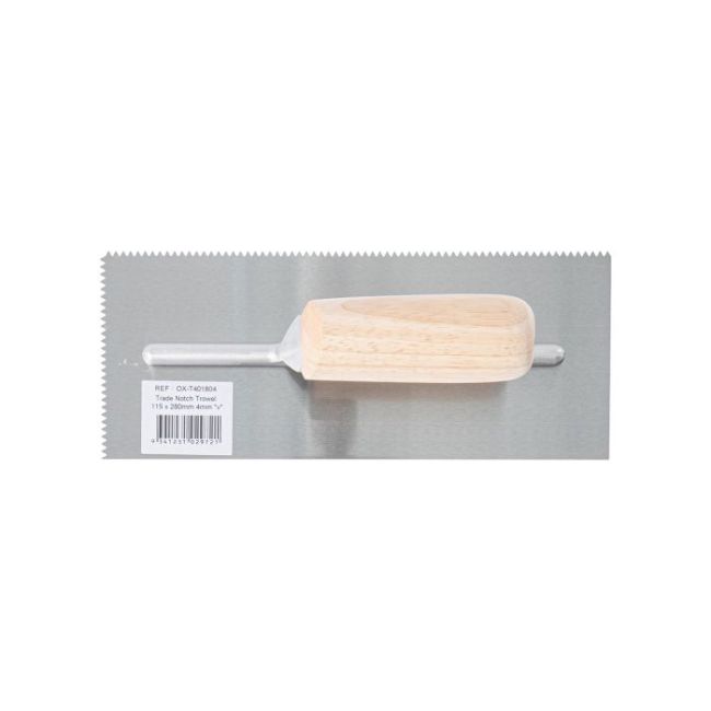 OX Trade 4mm V Notch Trowel OX-T401804