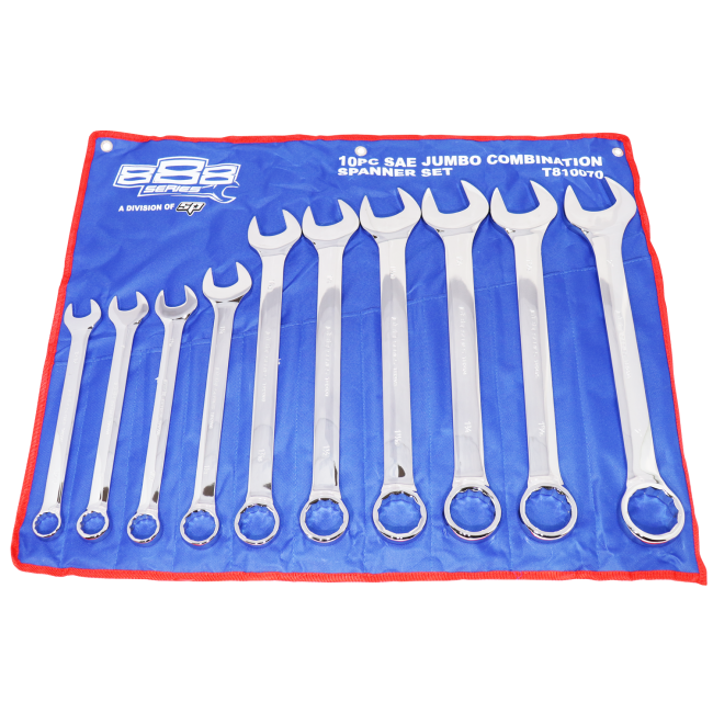 888 Tools JUMBO Spanner Set 10 Piece SAE T810070