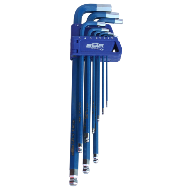SP Tools Key Set 9Pc Metric Ball Drive Hex (Blue) T834511