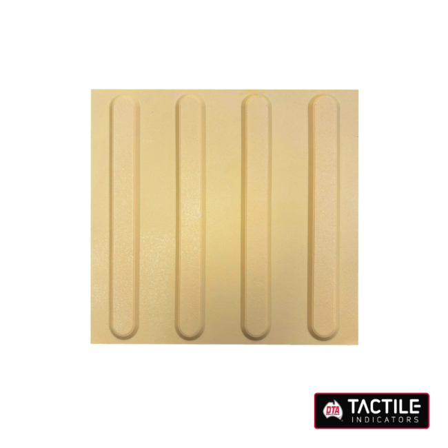 DTA 300x300mm Tactile Directional - Yellow TPU W/Butyl Self Adhesive 3 Pack TDB300Y