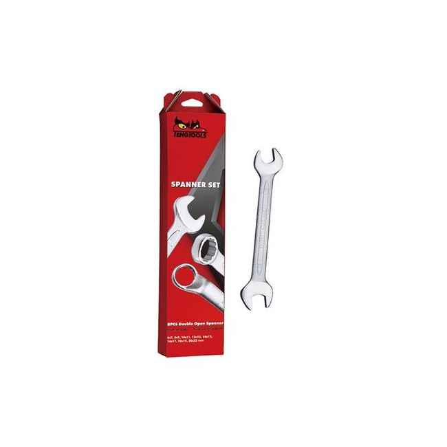 Teng 8PC Metric Double Open End Spanner Set TE-6208