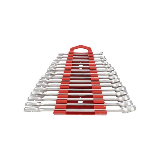Teng 15PC 5.5MM-19MM Metric Combination Spanner Set W/Holder TE-6515MMA