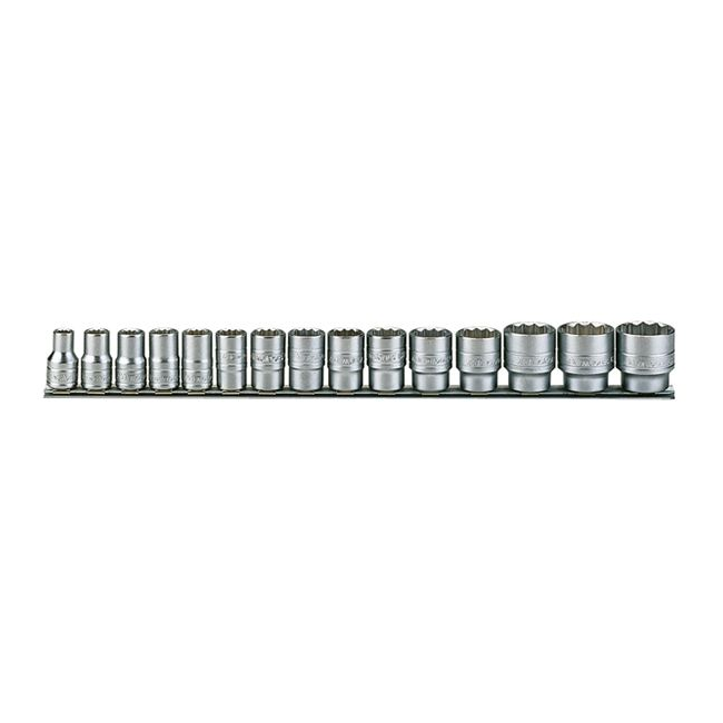 Teng 15PC 1/2"DR 10-32MM Metric Socket Set - 12 Point TE-M1215MM