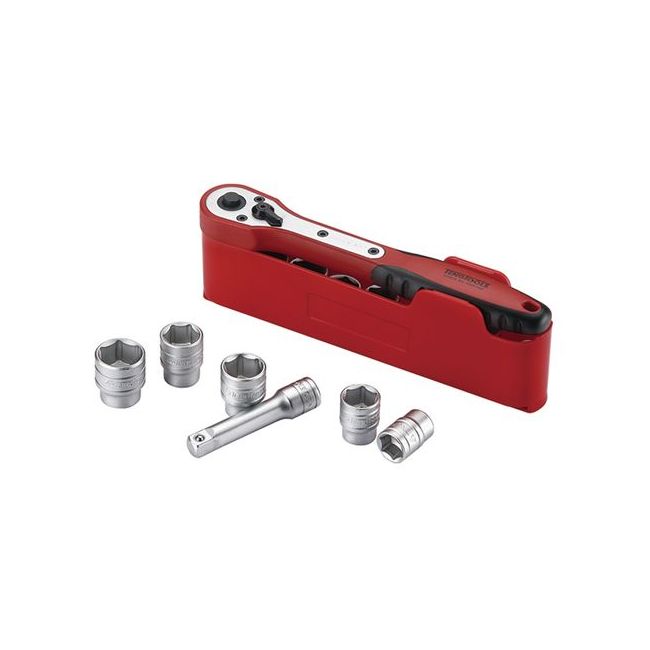 Teng 13PC 1/4" Drive 4-13MM Metric Socket Set W/Case TE-M1413N1