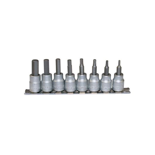 Teng 8PC 3/8" Drive 3/32"-3/8" AF Hex Bit Socket Set TE-M3811