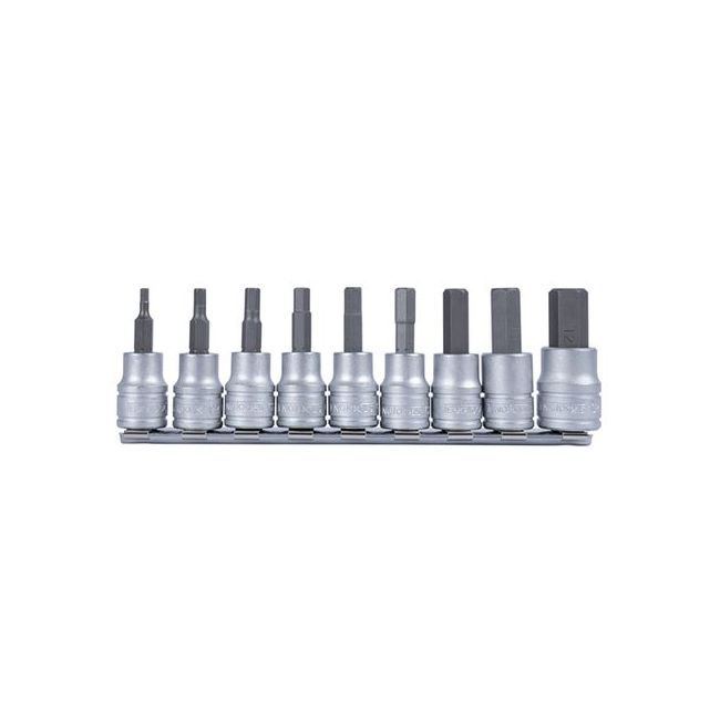 Teng 9PC 3/8" Drive 3-12MM Metric Hex Bit Socket Set TE-M3812