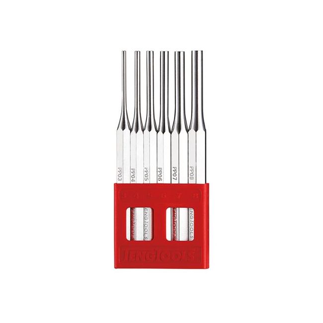 Teng 6PC 3-8MM Parallel Pin Punch Set TE-PPS06