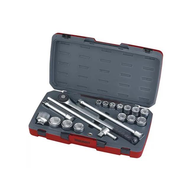 TENG 18PCE 3/4" DR. 6 Point Metric Regular Socket Set TE-T3418-6