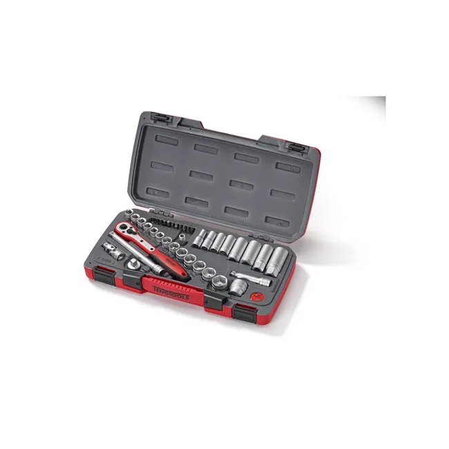 TENG 39PCE 3/8" DR. Metric Regular/Deep Socket Set TE-T3839