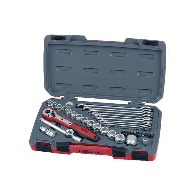 Teng 39PC 3/8" Drive Metric Socket & Spanner Set TE-T3840