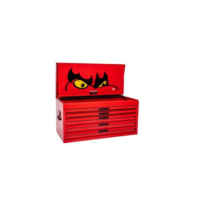 Teng 37" Pro Top Box 5 Drawers Red TE-TC205NF