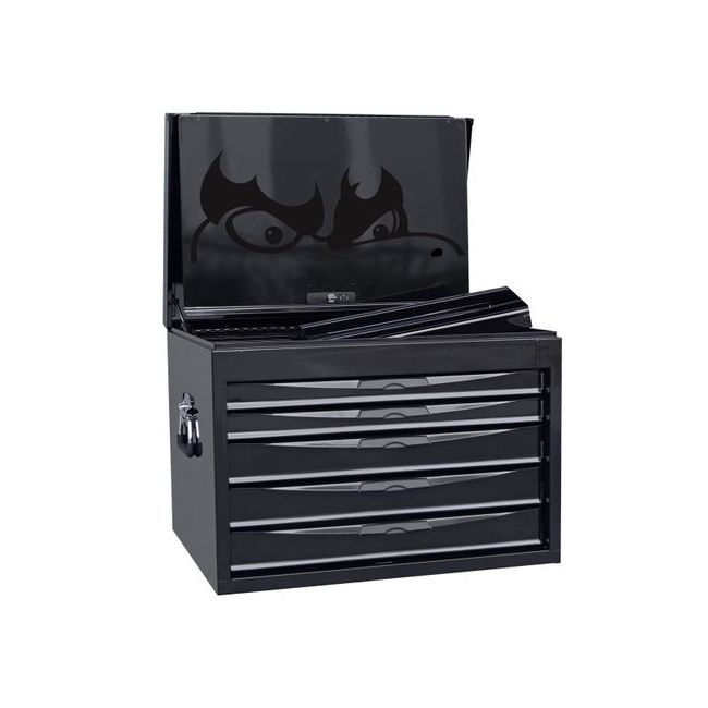 Teng 26" Pro Full Depth Top Box 5 Drawers Black TE-TC805NFXBK