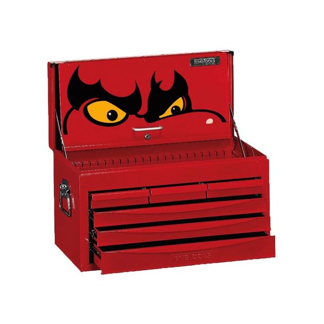 Teng 26" Std Top Box 6 Drawers Red TE-TC806SV