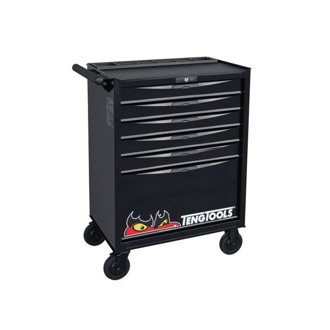 Teng 6-Dr. 8-Series Roller Cabinet - Black** TE-TCW806N1BK