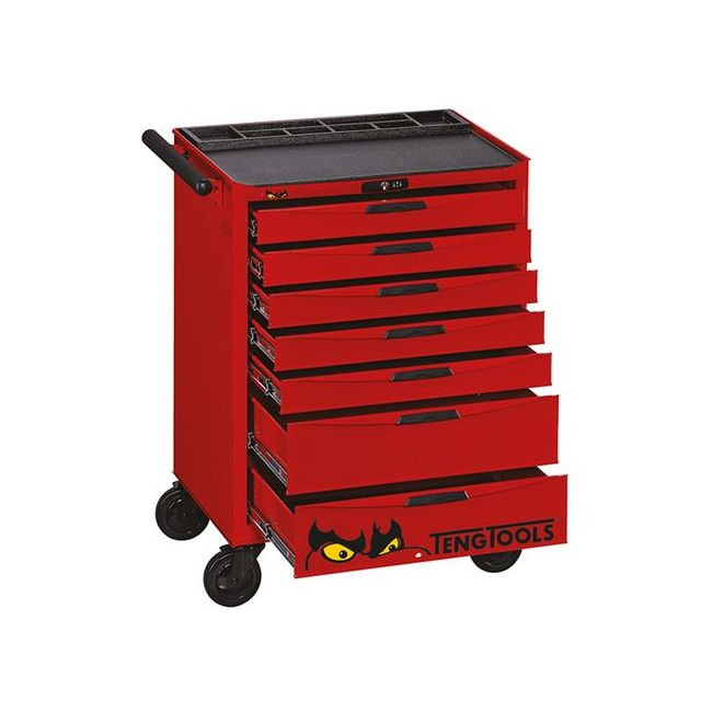 Teng 26" Pro Roll Cabinet 7 Drawers Red TE-TCW807N
