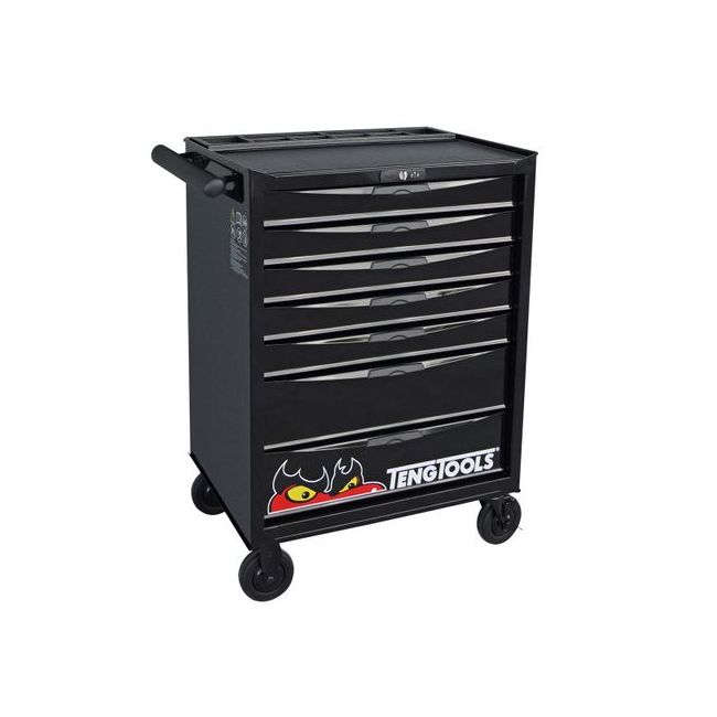 Teng 26" Pro Roll Cabinet 7 Drawers Black TE-TCW807NBK