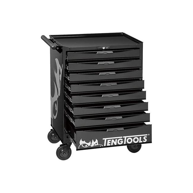 Teng 26" Pro Roll Cabinet 8 Drawers Black TE-TCW808NBK