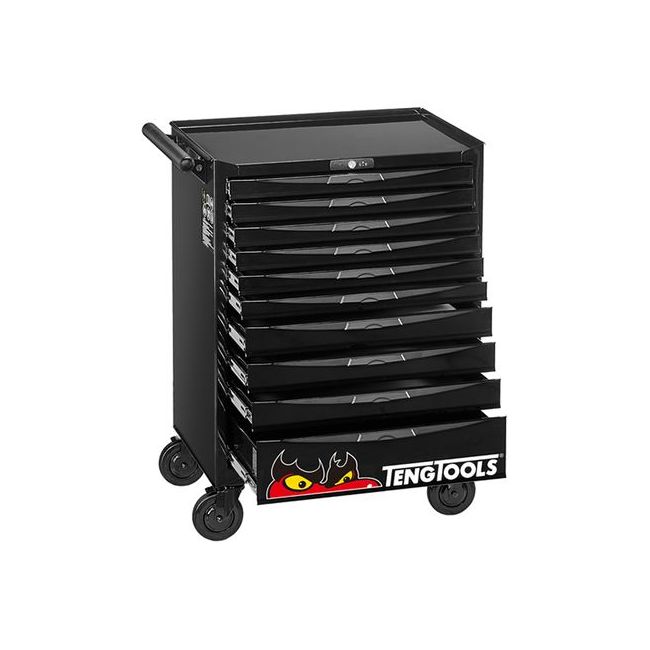 Teng 26" Pro Roll Cabinet 10 Drawers Black TE-TCW810NBK