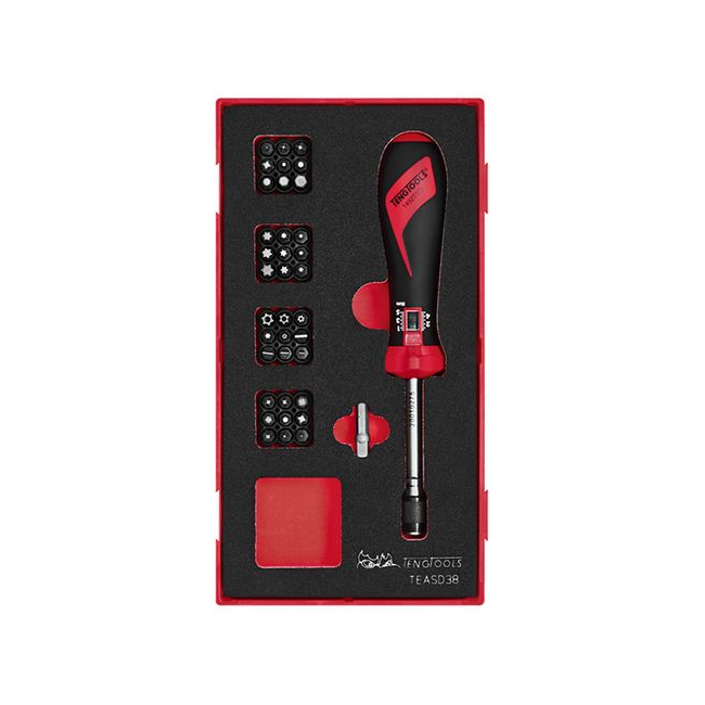 Teng 38PC 1/4" Dr 1-5NM Torque Screwdriver Set TE-TEASD38